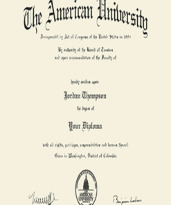 Buy college degree from The American University