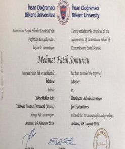 Buy college degree from the Bilkent Üniversitesi