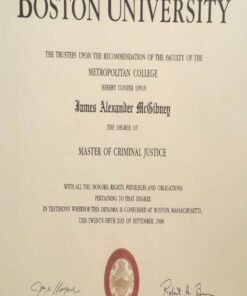 Buy college degree from The Boston University