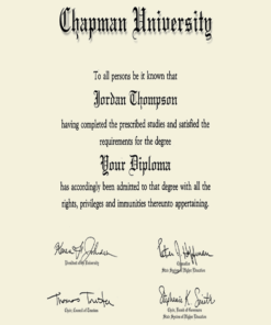 Buy college degree from The Chapman University
