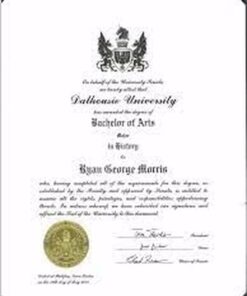 Buy college degree from the Dalhousie University