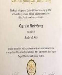 Buy college degree from The Eastern Michigan University