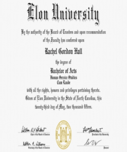 Buy college degree from The Elon University