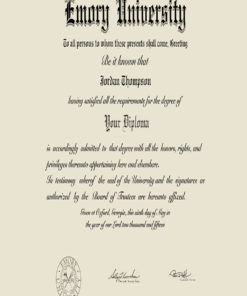 Buy college degree from The Emory University