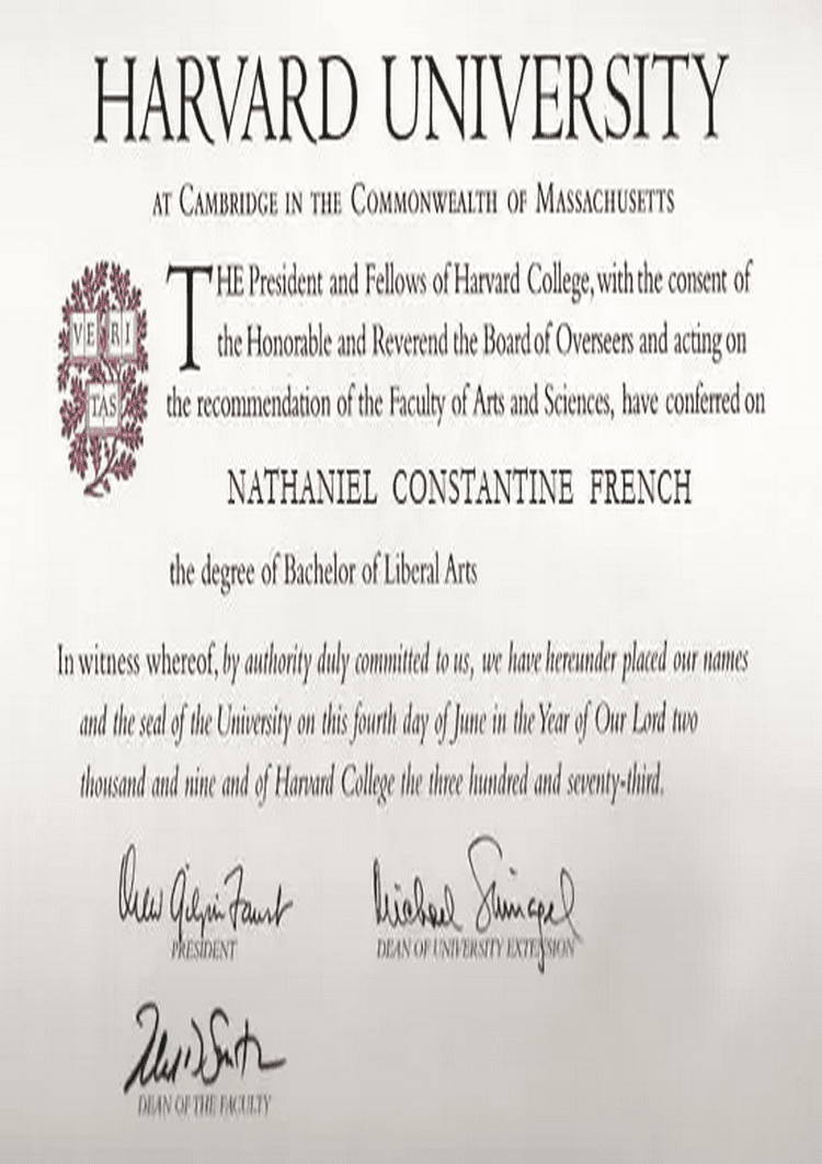 Buy college degree from The Harvard University
