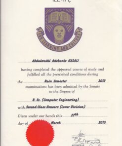 Buy college degree from The Obafemi Awolowo University