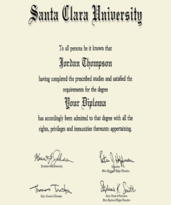 Buy college degree from The Santa Clara University