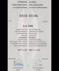 Buy college degree from the Technická univerzita v Košiciach