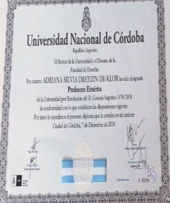 Buy college degree from the Universidad Nacional de Córdoba