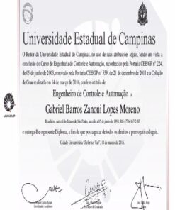 Buy college degree from the Universidade Estadual de Campinas