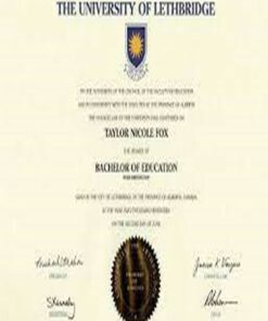 Buy college degree from The University of Lethbridge