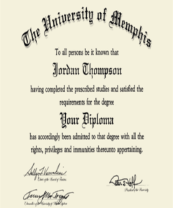 Buy college degree from The University of Memphis