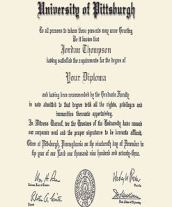 Buy college degree from The University of Pittsburgh