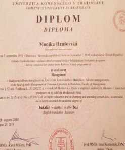 Buy college degree from the Univerzita Komenského v Bratislave