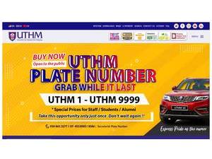 Universiti Tun Hussein Onn Malaysia's Website Screenshot